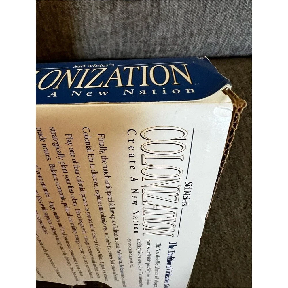 Sid Meier's Colonization (1994) PC Big Box - 100% Complete